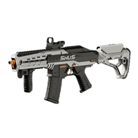KK 74CM M416 Blaster à billes de gel électrique, portée de 100 pieds, rechargeable, automatique, pistolet à éclaboussures, pistolet à billes de gel