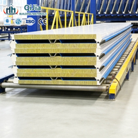 Panneaux sandwich en mousse de polyuréthane pour isolation de bâtiments en structure métallique, panneaux en polyuréthane à bords scellés