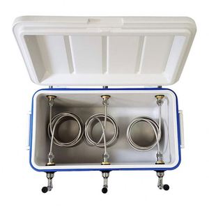 GB Hot NO.BCJ-70008 Boîte de refroidissement portable en plastique pour bière Jockey avec trois robinets - Product Image 3