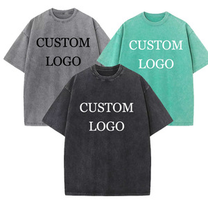 Camisetas con logotipo personalizado, ropa de calle, algodón pesado de gran tamaño, gráfico para hombre, alta calidad, unisex - Product Image 1