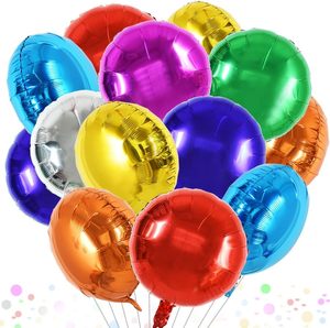 Wholesale Custom <b>Round</b> Metallic Foil <b>Balloons</b> Printed Logo for Event Branding Advertising Party Decor Eco-Friendly - Product Image 1