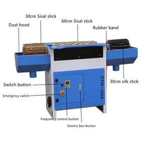 Manual wood polish brush sanding machine furniture polishing machine for wood 120A Wood small sanding polisher machine