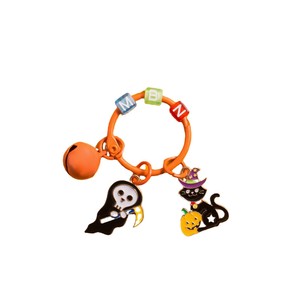 Éxito de ventas transfronterizo: Llavero de aleación con pintura efecto goteo, estilo americano, con diseño de fantasma, diablillo, calabaza y sombrero de bruja, regalo de Halloween - Product Image 5