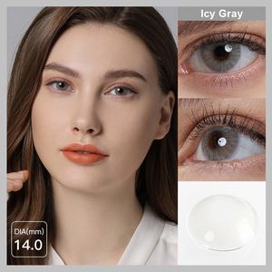 무료 샘플 마지스터 퀸 아이시 그레이 처방전 파워 콘택트 렌즈 아이 콘택트 렌즈 렌즈 렌즈 드 컨택 엔 그로스 렌틸라 - Product Image 2