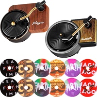 Prix bon marché Mini tourne-disque voiture désodorisant évent Clips vinyle tourne-disque diffuseur de parfum pour accessoires de voiture