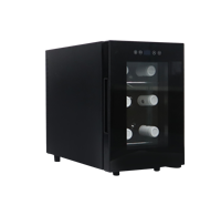 Armoire de réfrigérateur de vin de mini refroidisseur de vin d'économie d'énergie 6 bouteilles cave à vin de réfrigérateur de refroidisseur