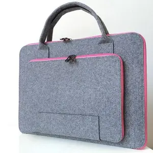 Felt Business Computer Bag Flat Zipper Felt Bag Notebook Thickened Inner Storage Bag