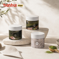 Boîtes métalliques rondes vides de qualité alimentaire Tianhui avec couvercle à vis hermétique pour l'emballage de poudre de thé matcha de 100g et 150g