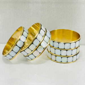 Brazalete de Nácar, Joyería de Moda, Ecológico, Pintado, Diseño Moderno, Indio - Product Image 1