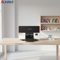 Sunika alta resolución nueva coctelera rápida económica sistema de curado LED A4 mini máquina de impresora UVlabel con cabezal de impresión Epson XP600