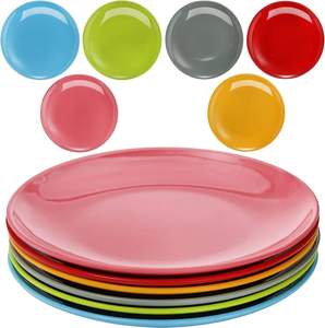 Assiettes de Restaurant en Mélamine <span class=keywords><strong>Blanche</strong></span> Personnalisées de Haute Qualité, Plats de Service Plats en Plastique pour Hôtels, Traiteurs, Set d'Impression d'Assiettes Personnalisées - Product Image 1