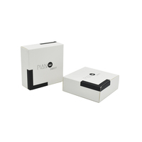 Boîte Cadeau Luxe - Style Piano Noir et Blanc, Emballage en Papier Artistique Écologique, Gaufrage, Doublure en Mousse, Matériaux Recyclés, Chaussettes
