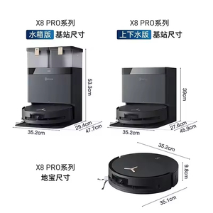 หุ่นยนต์ดูดฝุ่นอัจฉริยะ Original X8 PRO PLUS AI แรงดูด 13000Pa ระบบกวาดและถูพื้นอัตโนมัติเต็มรูปแบบ รุ่น X8 PRO PLUS - Product Image 3