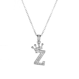 Collares con Colgante de Letras del Alfabeto de Circonio, Estilo Hip Hop para Hombres y Mujeres, Collar con Cadena Dorada y Letra Inicial - Product Image 3