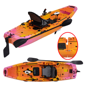 Kayaks de polietileno extra estables de 290m de largo, plegables, fáciles de almacenar, transporte, kayaks de mar, canoa ligera, pesca, Creekboats - Product Image 4