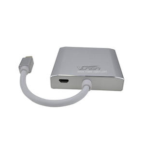 Mini <span class=keywords><strong>DisplayPort</strong></span> 1,2 macho a doble <span class=keywords><strong>puerto</strong></span> de pantalla DP hembra MST Hub adaptador - Product Image 6