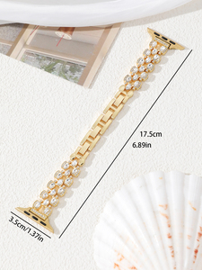Montre à bracelet en métal de luxe à dégagement rapide de qualité supérieure en diamant de mode pour <span class=keywords><strong>Apple</strong></span> <span class=keywords><strong>Watch</strong></span> 8 <span class=keywords><strong>7</strong></span> 6 SE 5 4 49mm <span class=keywords><strong>45mm</strong></span> 44mm 42mm 38mm - Product Image 6
