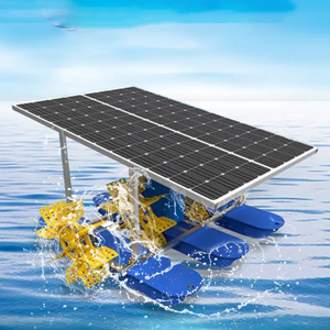 Aireador de rueda de paleta <span class=keywords><strong>para</strong></span> <span class=keywords><strong>estanque</strong></span> de <span class=keywords><strong>peces</strong></span>, bomba de agua de oxigenación Solar híbrido AC DC, 6 impulsores - Product Image 1