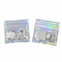 Mini-sachets holographiques refermables en Mylar, pochettes d'emballage en plastique et feuille d'aluminium pour bijoux, pilules, poudres, appâts et hameçons