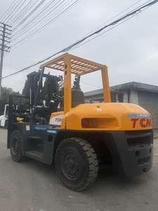 Used Forklift Stacker Pallet Truck Diesel 7 TON TCM FD70 Mitsubishi//Heli/KOMATSU Japanese ISUZU Engine <b>Side</b> Shift port machine - Product Image 2