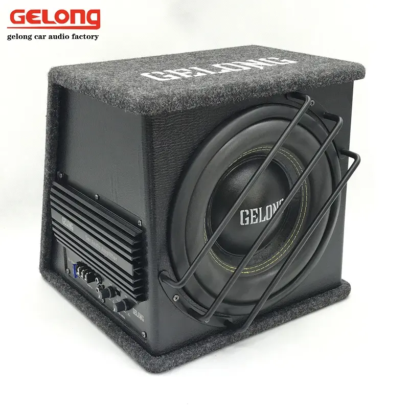 Gelong Kotak Tabung Bass Audio Mobil, Woofer Ub dengan Speaker Amplifier Pabrikan Langsung PRO 1200W Audio Aktif 12V 10 In