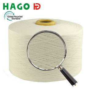 Hilo de Algodón Reciclado Certificado GRS, Hilo Abierto para Guantes, Hilo Tejido Crudo Blanco Nm10/1 4/1 - Product Image 4