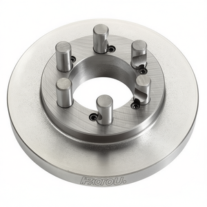 Adaptador de Montaje Metálico de 5 Pines Fervi Chuck Flange con Pasadores para Herramientas de Torno - Product Image 2