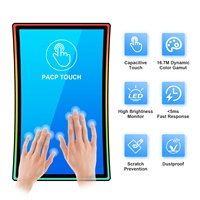 Écran tactile capacitif incurvé PCAP de 27 pouces pour machine de jeu, moniteur 4:3 vertical, armoire d'arcade à cadre ouvert USB, jeu d'adresse à monnayeur