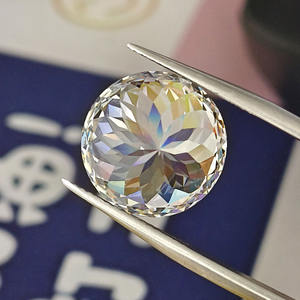 Circonia Cúbica Blanca, Corte Redondo Tipo Nido de Pájaro, Gema Sintética Suelta para Joyería - Product Image 5