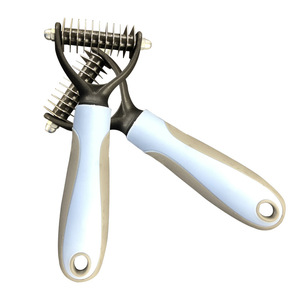 <b>Pet</b> Dog Hair Removal Comb Stainless Steel Multifunctional Detangling Grooming Tool - Product Image 4