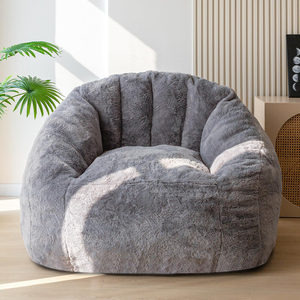 Canapé paresseux moderne en forme de pouf pour enfants et adultes, siège individuel, doux et confortable, pour salon, chambre et bureau - Product Image 1