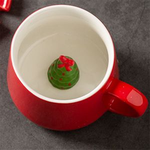 แก้วกาแฟเซรามิกรูปตัวการ์ตูนคริสต์มาส<span class=keywords><strong>3D</strong></span> ขนาด350มล. สำหรับใช้ซ้ำได้ของขวัญตกแต่งบ้านและกาแฟ - Product Image 2