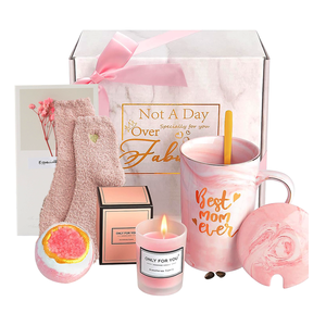 New Product Ideas 2024 Customize Rose Bath Spa Get Well Soon <strong>Gifts</strong> With Pink Coffee Cup Gold Spoon <strong>Birthday</strong> Self Care <strong>Gift</strong> Set - Product Image 1