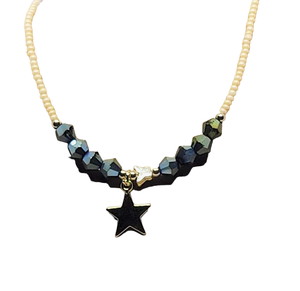 สร้อยคอจี้แฟชั่นใหม่สำหรับผู้หญิงทำด้วยมือลูกปัดหลากสีลูกปัดมุกเทียมครบรอบแต่งงานปาร์ตี้เพชรหลัก - Product Image 1