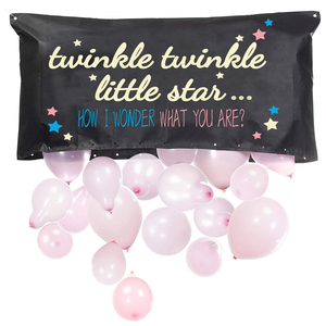 Venta de rebajas Bolso negro de gran tamaño con azul o rosa Él o ella Género Reveal Globo Drop Bag Género Reveal <span class=keywords><strong>Party</strong></span> Ideas Supplies - Product Image 4