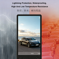 Pantalla LCD ZGS para Exteriores Resistente a la Intemperie de 75 Pulgadas 2K 4K, 2000-4000 Nits, IP65, Kiosco Publicitario Vertical para Centros Comerciales