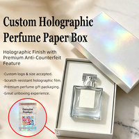 Emballage de luxe personnalisé recyclable pour soins de la peau, boîte carrée holographique, code QR unique, pelliculage effet velours, marque cosmétique