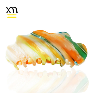<span class=keywords><strong>Pince</strong></span> à <span class=keywords><strong>cheveux</strong></span> nuage <span class=keywords><strong>XXL</strong></span> sur mesure de 13 cm pour <span class=keywords><strong>cheveux</strong></span> épais et longs, en acétate, grande <span class=keywords><strong>pince</strong></span> à <span class=keywords><strong>cheveux</strong></span> de haute qualité, motif rayé arc-en-ciel - Product Image 1