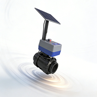 Vanne électrique solaire 4G Wifi Lora, contrôle intelligent sans fil, vanne à boisseau sphérique pour l'irrigation agricole, vanne papillon