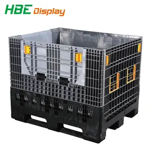 Warehouse Heavy Duty Box Plastic Collapsible pallet Container