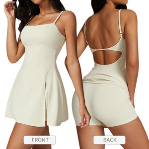 Vestido de Tenis para Mujer DLT8676, Vestido Deportivo con Pantalones Cortos y Sujetador, Vestidos Deportivos de Golf para Mujer, Ropa de Yoga - Product Image 3