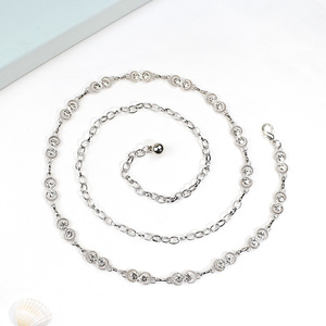Nuova Collezione: Catena per Vita da Donna, Cintura Decorativa, Accessorio Modellante in Lega <span class=keywords><strong>di</strong></span> Zinco con Strass Elettroplaccati - Product Image 2