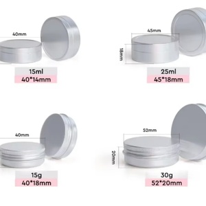 Envase Metálico Ecológico para Crema, Lata de Aluminio Reciclable con Tapa Hermética de Rosca para Almacenamiento de Crema, Rímel, Snacks y Velas - Product Image 3