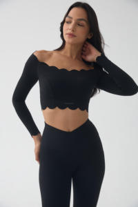 2024 alto estiramiento 2 uds ropa deportiva original corte de onda yoga gimnasio y conjunto de fitness para mujeres colorido conjunto de traje de Yoga - Product Image 2