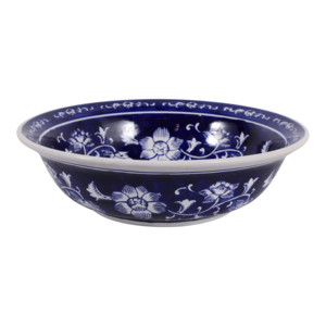 Ciotola Decorativa in Ceramica Floreale per Tavolino da Caffè e Piano Cucina, Centrotavola Funzionale - Product Image 1
