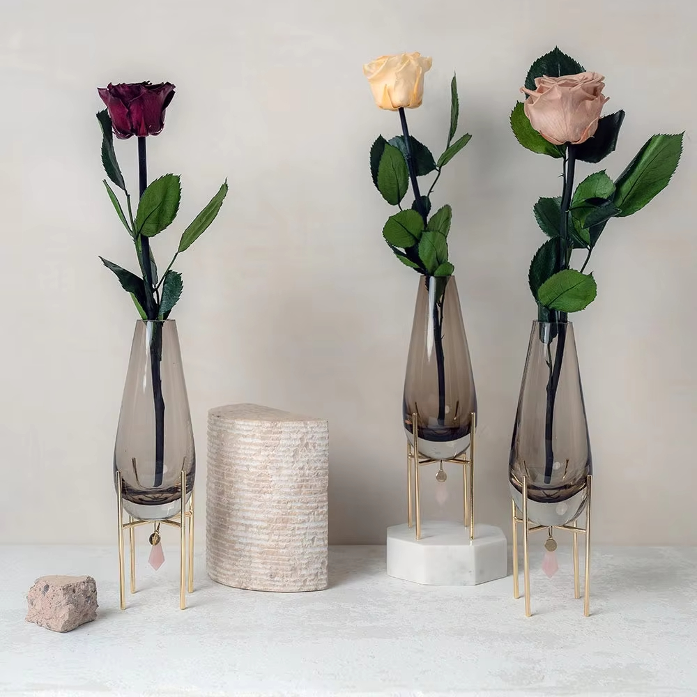 Single Rose en florero