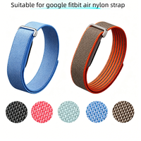 Bracelet de montre en nylon personnalisé avec logo pour Google Fitbit Air, bracelet sport tressé, réglable, respirant, bracelet de remplacement
