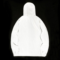Veste à capuche personnalisée décontractée d'été haute visibilité réfléchissante imperméable coupe-vent