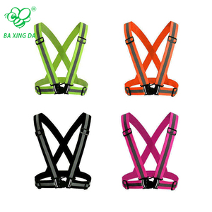 Rompi Keselamatan Reflektif dengan Logo yang Dapat Disesuaikan, Visibilitas Tinggi, Sabuk Reflektif untuk Lari Malam di Luar Ruangan, Pita Reflektif Nilon, Pakaian Reflektif - Product Image 1