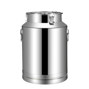 Conteneurs de stockage de nourriture en acier inoxydable étanche 32x32x40CM 25L réservoir scellé seau de <span class=keywords><strong>bidon</strong></span> hermétique - Product Image 1